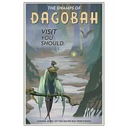 Star Wars Swamps of Dagobah Paper Giclee Print